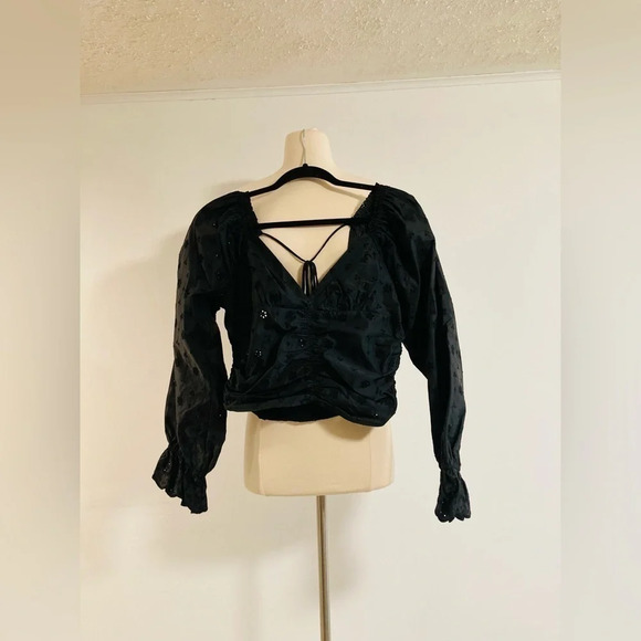 Free People Bella Eyelet Top Size Small NWOT $128 - Picture 2 of 9